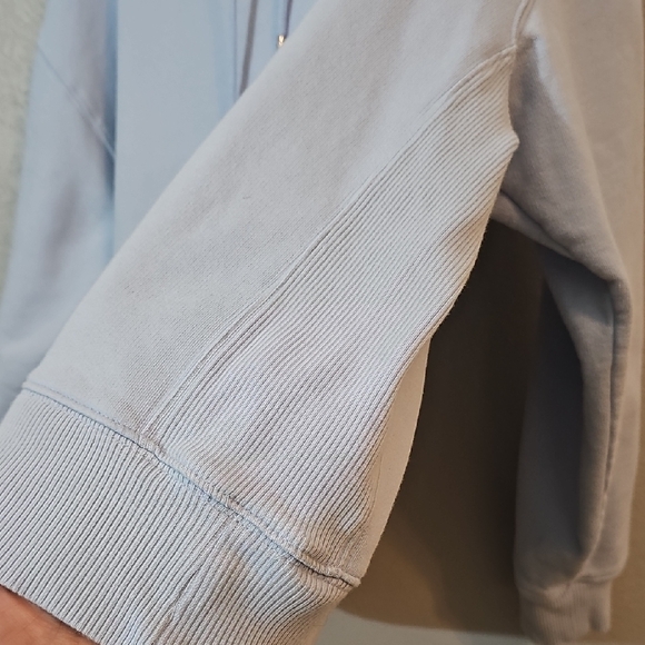 PINK Victoria's Secret Light Blue Hoodie Sweater, Womens Large - Picture 5 of 7